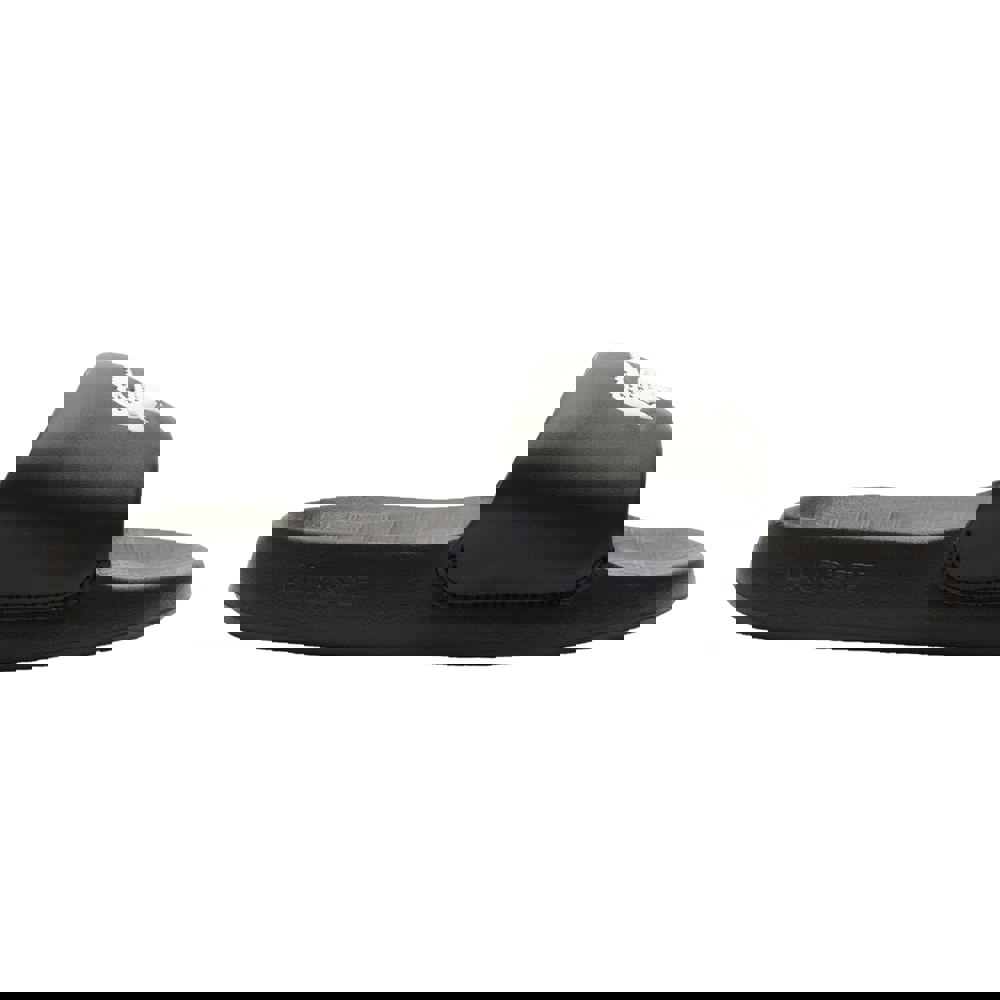 Lacoste Kids Serve 1.0 Synthetic Sliders - Black/White