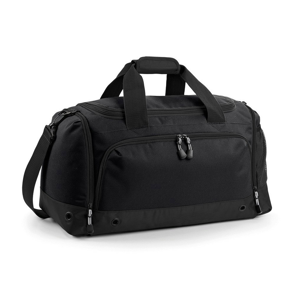 BagBase Sports Holdall / Duffle Bag - Black/Black