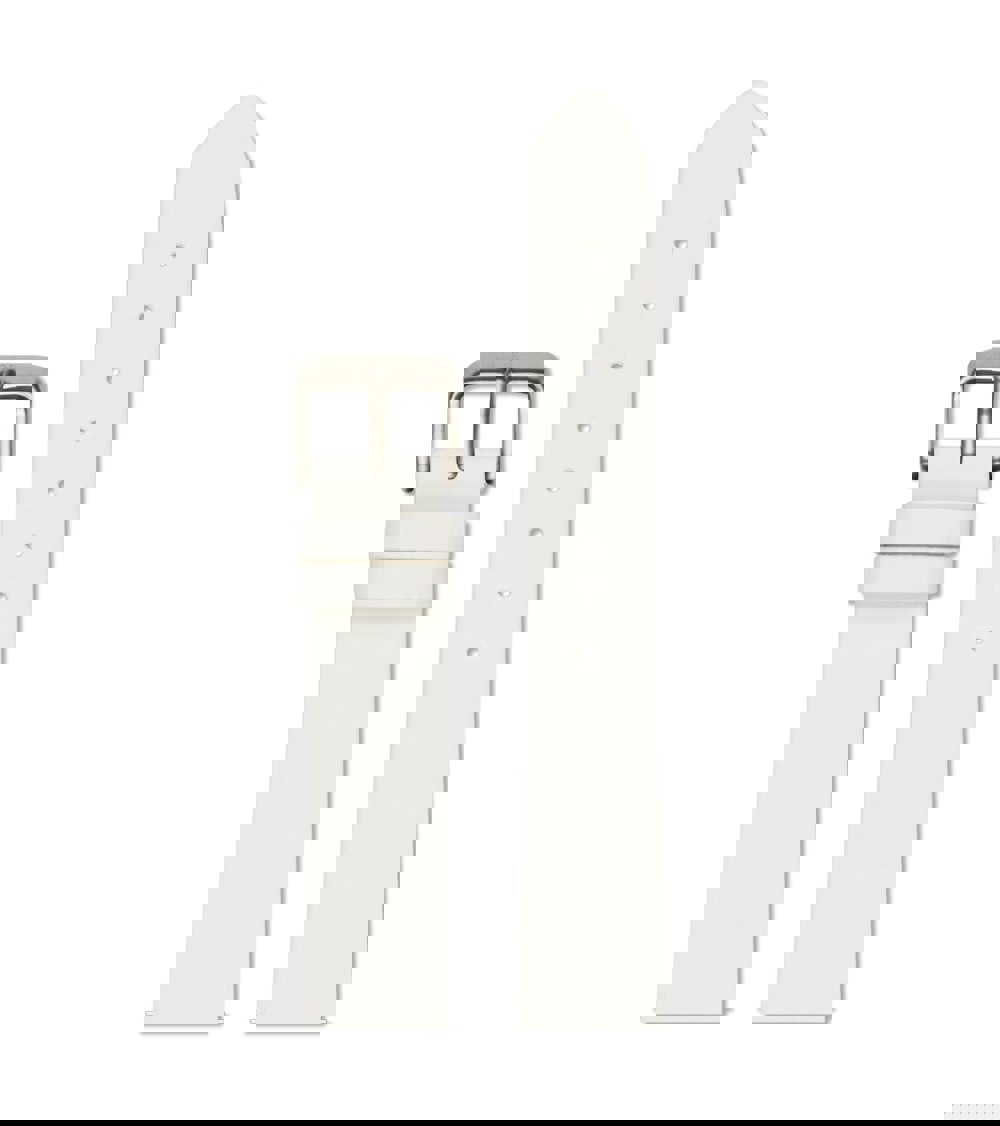 Votch Off white with brushed silver buckle | 18mm