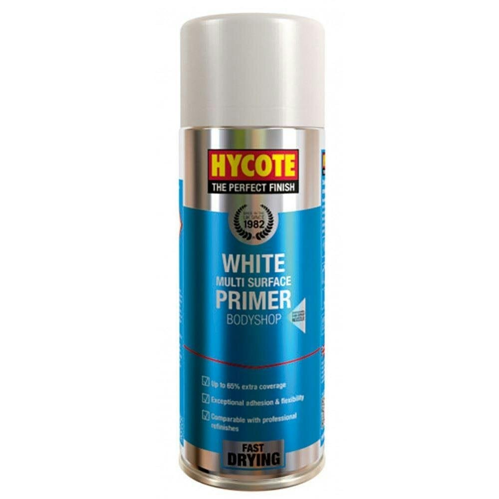 Hycote 5X Hycote Bodyshop High Build White Spray Paint 400ml