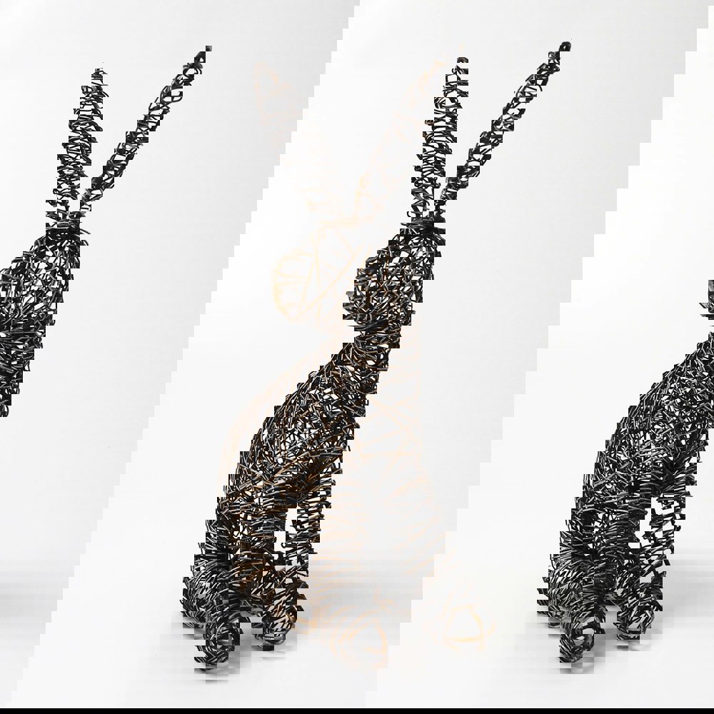 Paper High Hare Wire Garden Ornament