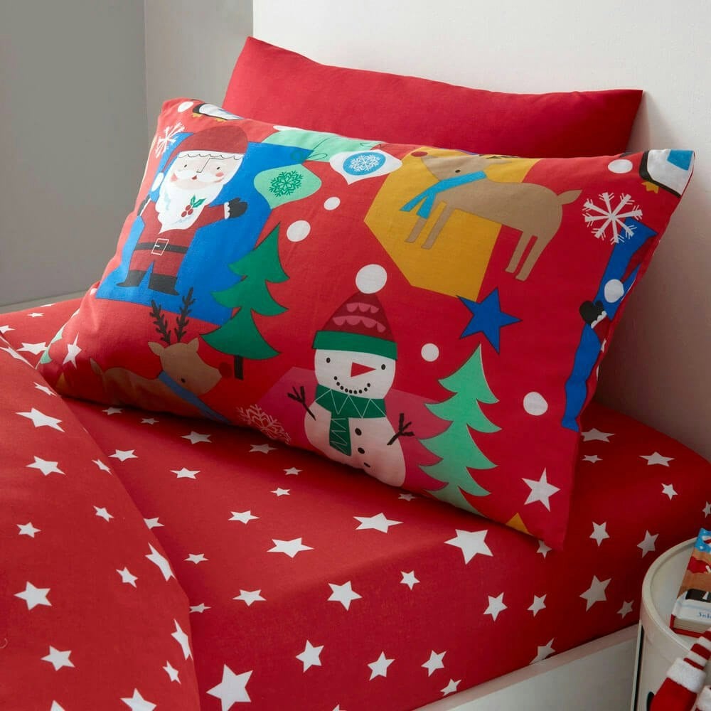 Jolly Christmas Pillowcase (Pair) - Happy Linen Company