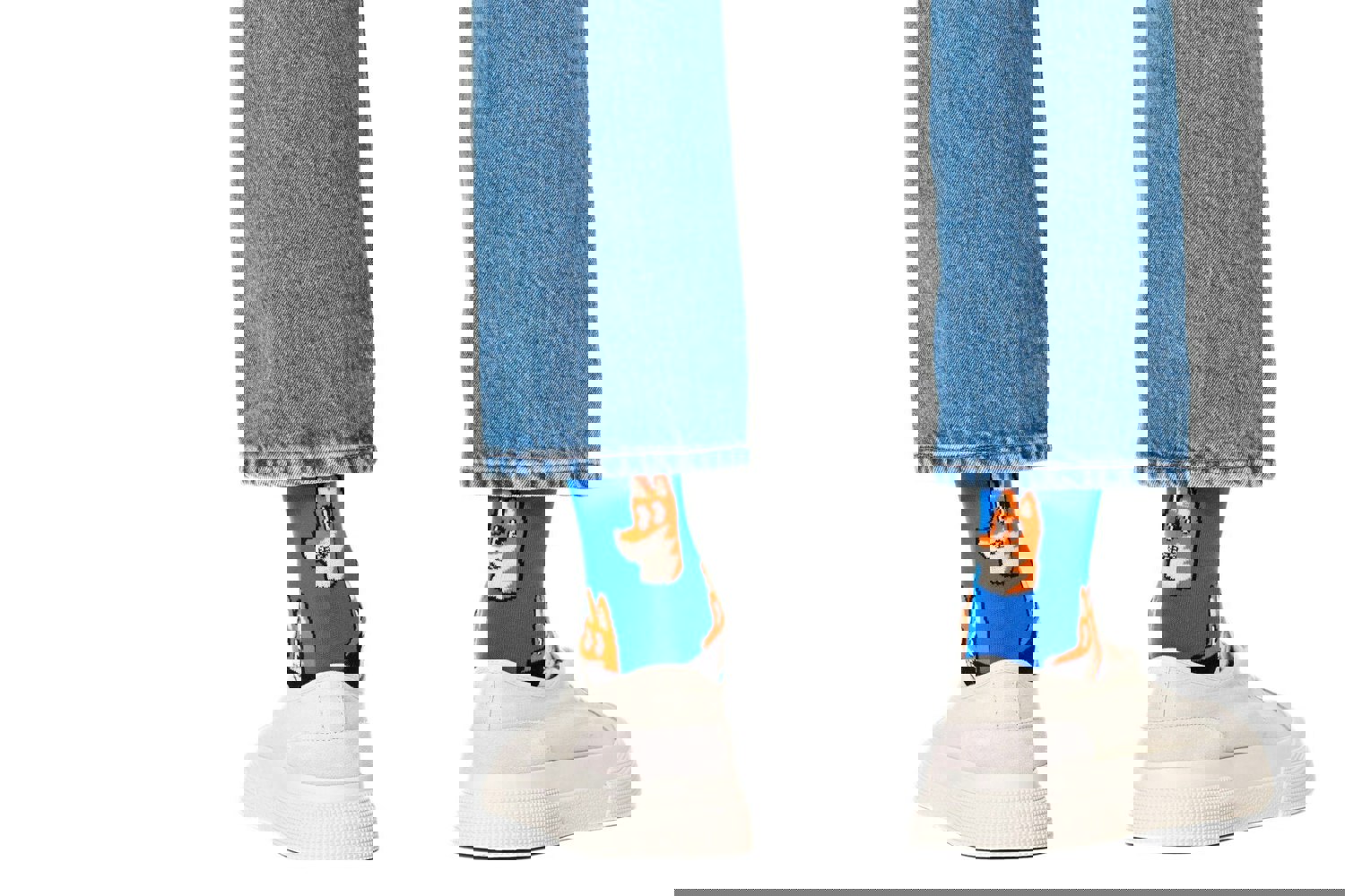 Happy Socks - Fox Socks, Blue - Boxers - and - Briefs.net