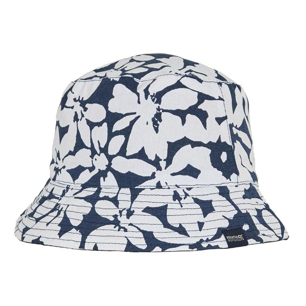 Regatta Womens/Ladies Abstract Floral Reversible Bucket Hat - Navy
