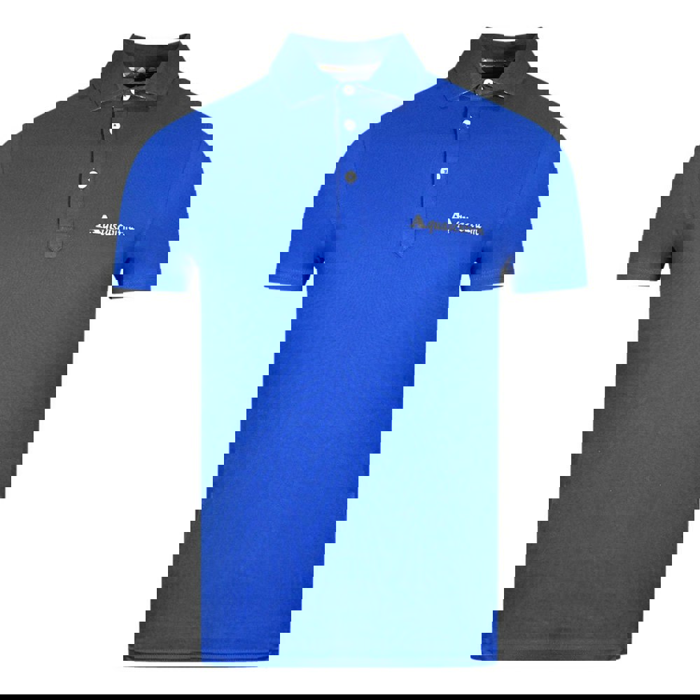 Aquascutum Signature Logo Polo Shirt - Blue