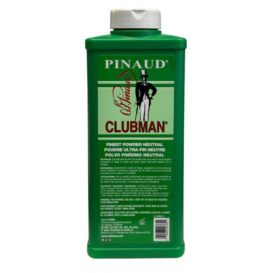Clubman Pinaud Finest Cornstarch Powder Talc Neutral 255g