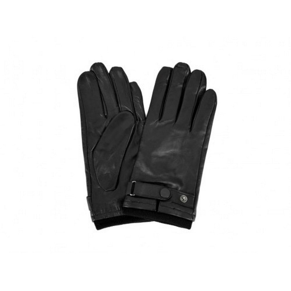 Eastern Counties Leather Mens Stud Strap Gloves - Black