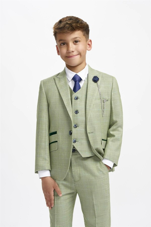 Boys Caridi Sage Blazer Front