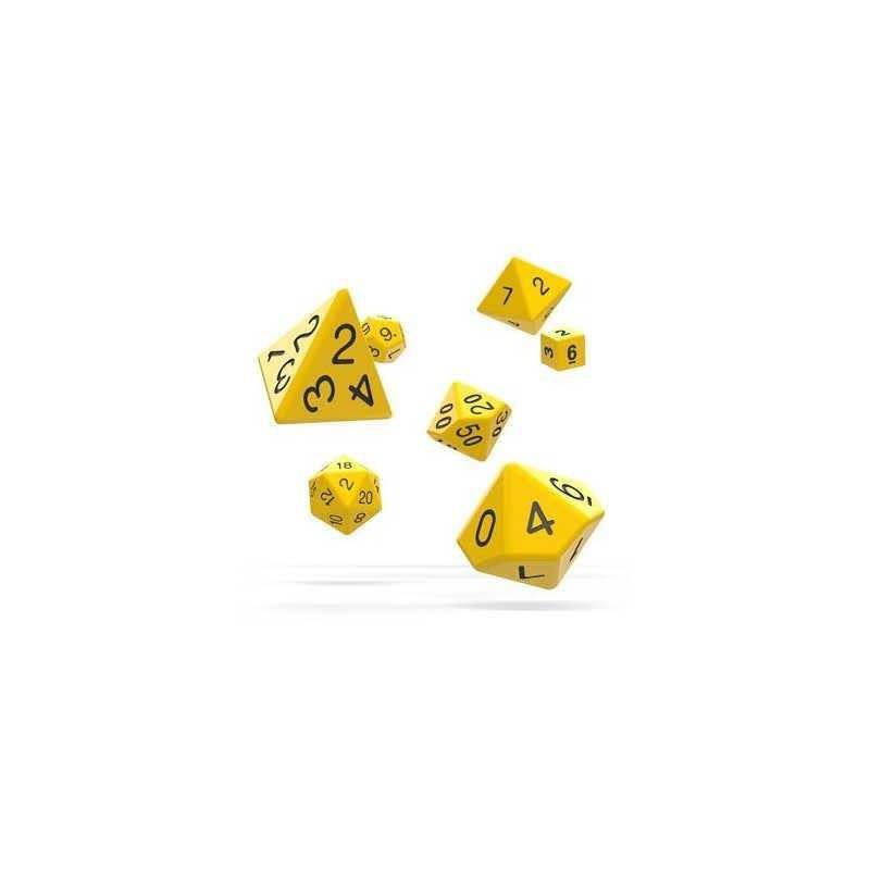 Oakie Doakie RPG Solid Yellow 7 Dice Set