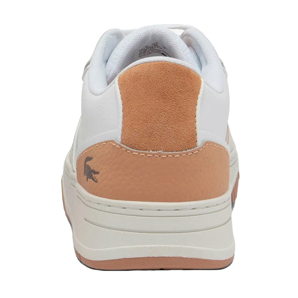 Lacoste L001 Leather Trainers - White/Beige