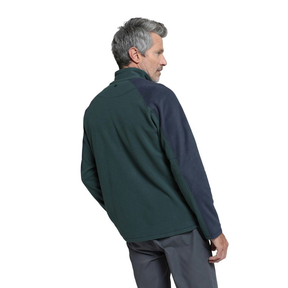 Mountain Warehouse Mens Ashbourne II Half Zip Fleece Top - Khaki Green