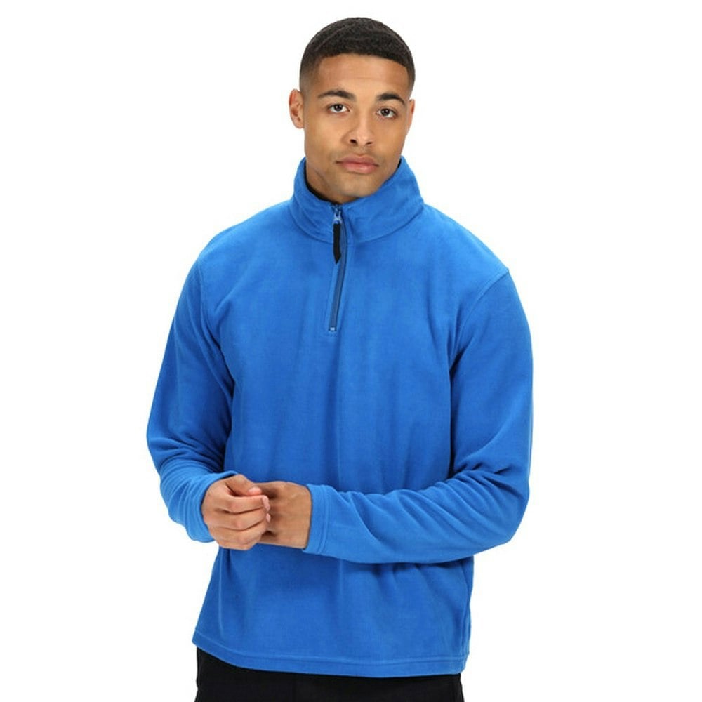 Regatta Mens Micro Zip Neck Fleece Top - Oxford Blue