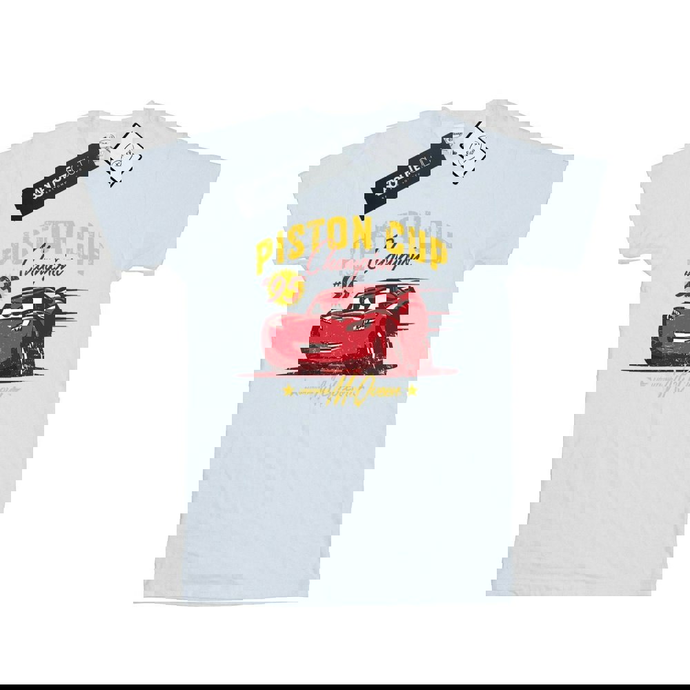 Disney Boys Cars Piston Cup Champion T-Shirt - White