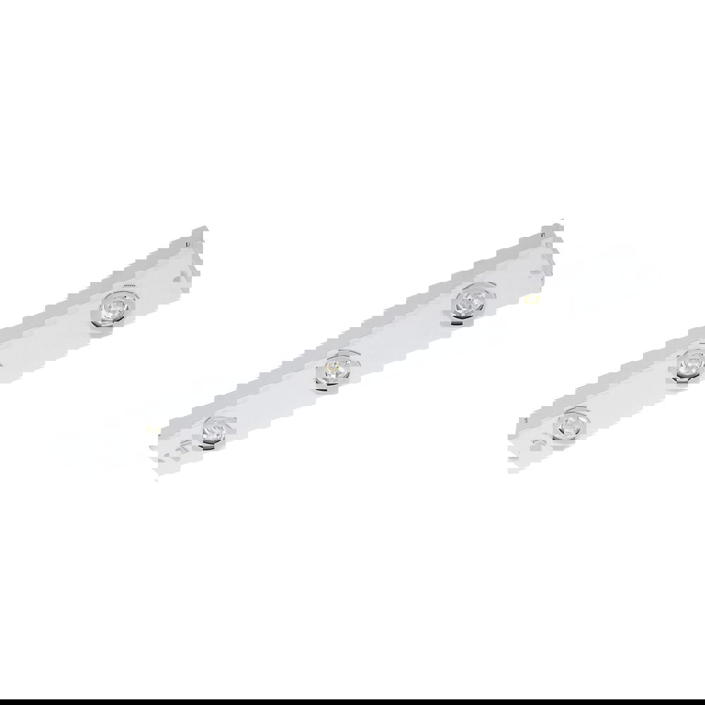 Flush Ceiling Light Colour White Steel Rocker Switch Bulb LED 3x2.3W Included Loops