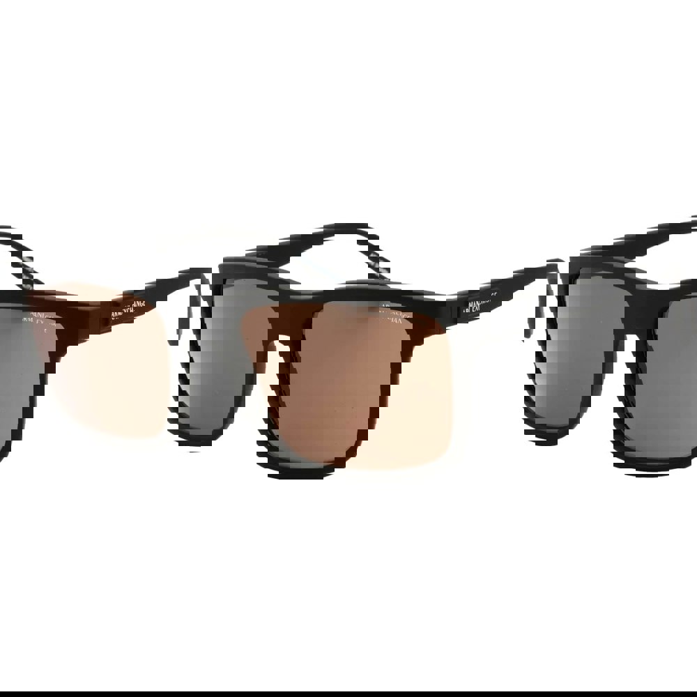 Armani Exchange Brown Lens Black Sunglasses One Size