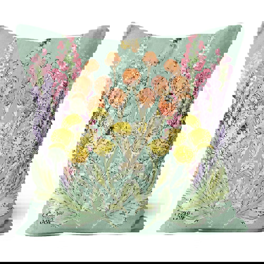 Claire Louise Sage Bloom 45cm x 45cm Double Sided Cushion