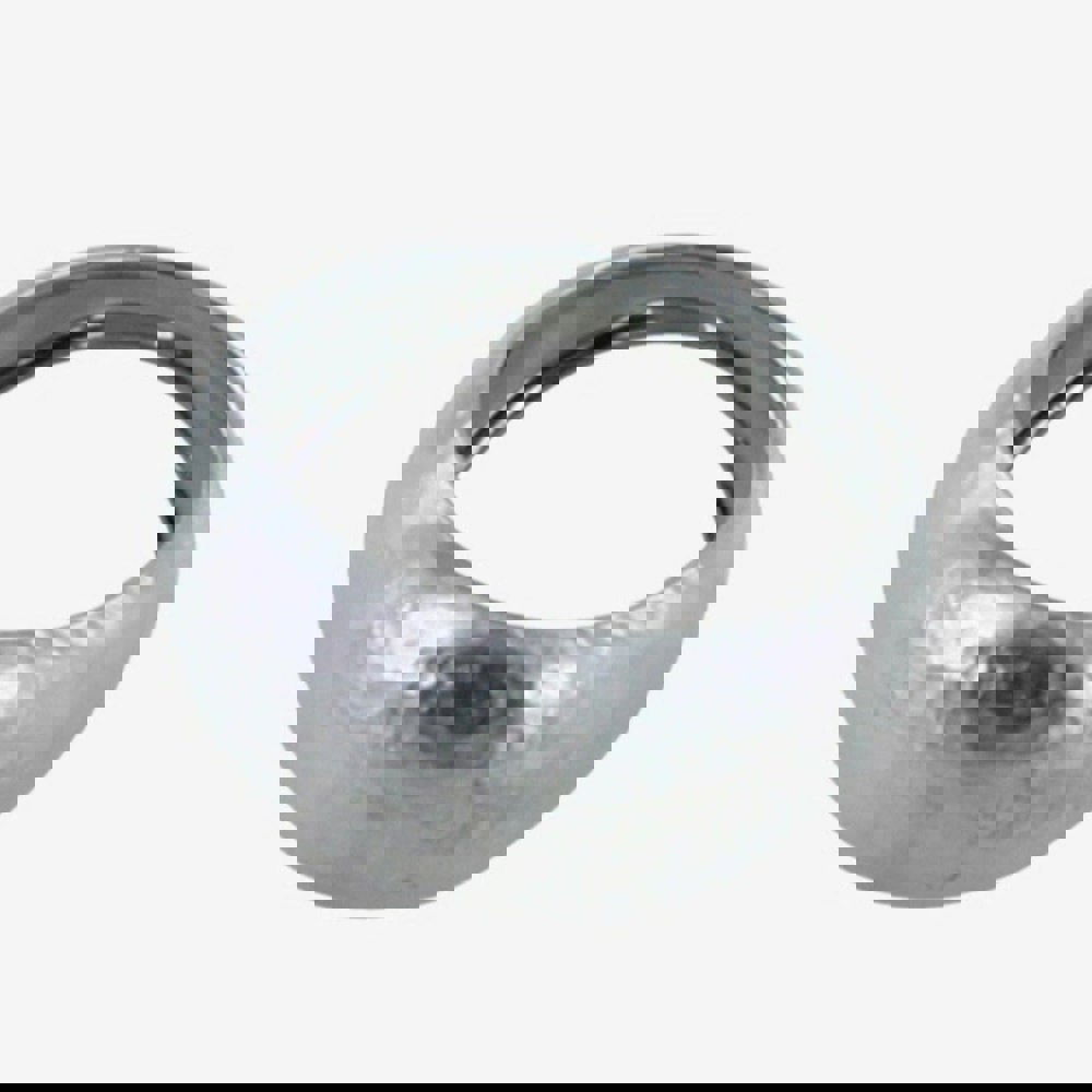 Men's Sterling Silver and Rhodium Disco Ring - Reeves & Reeves
