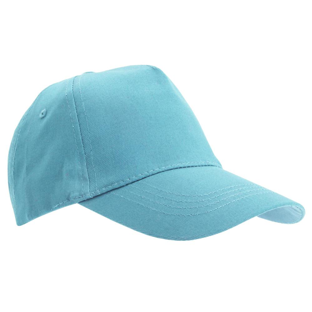SOLS Unisex Buzz 5 Panel Baseball Cap - Atoll Blue - Atoll Blue - ONE