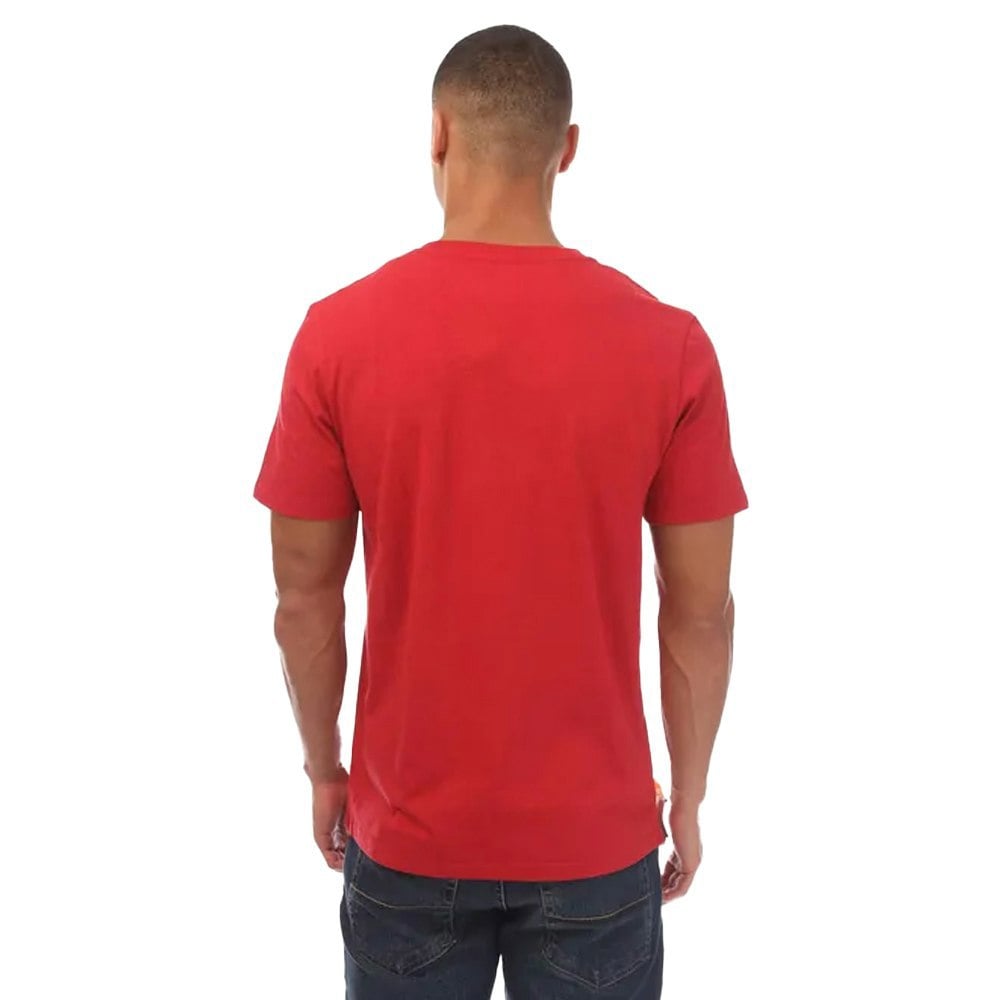 Timberland Mens Kennebec River Tree Logo T-Shirt - Red