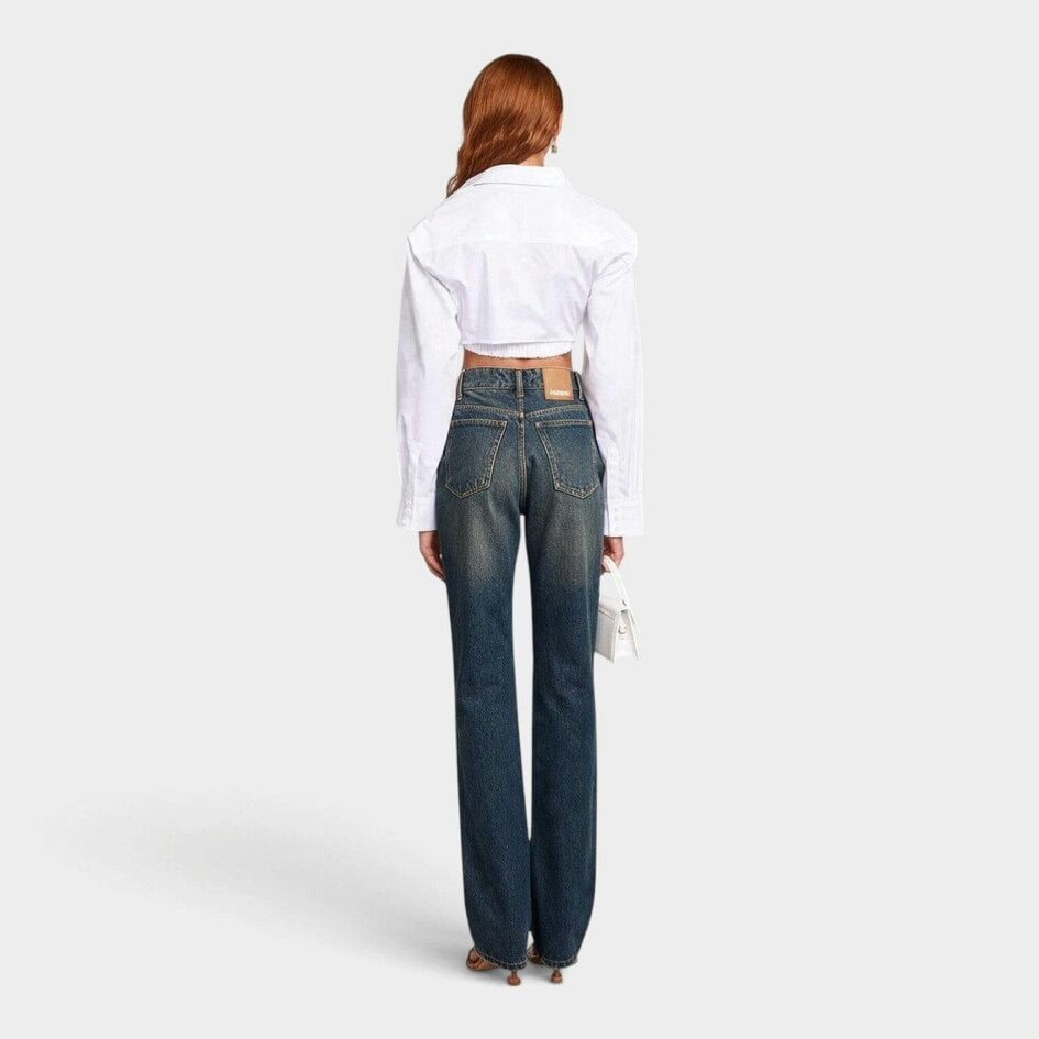 Jacquemus La Chemise Bahia Courte Ivory White
