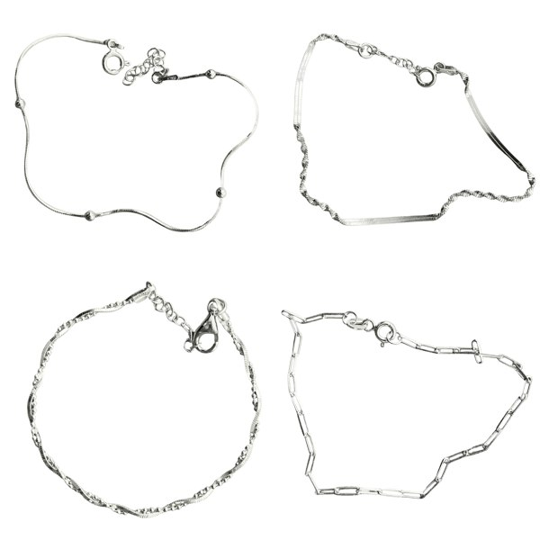 Sterling Silver Bracelet Layering Set - Spero London