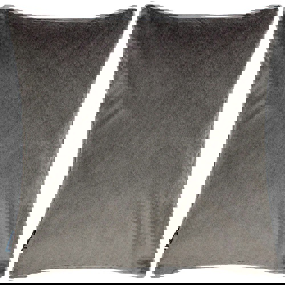 Paoletti Torto Velvet Rectangular Cushion Cover - Charcoal/Silver