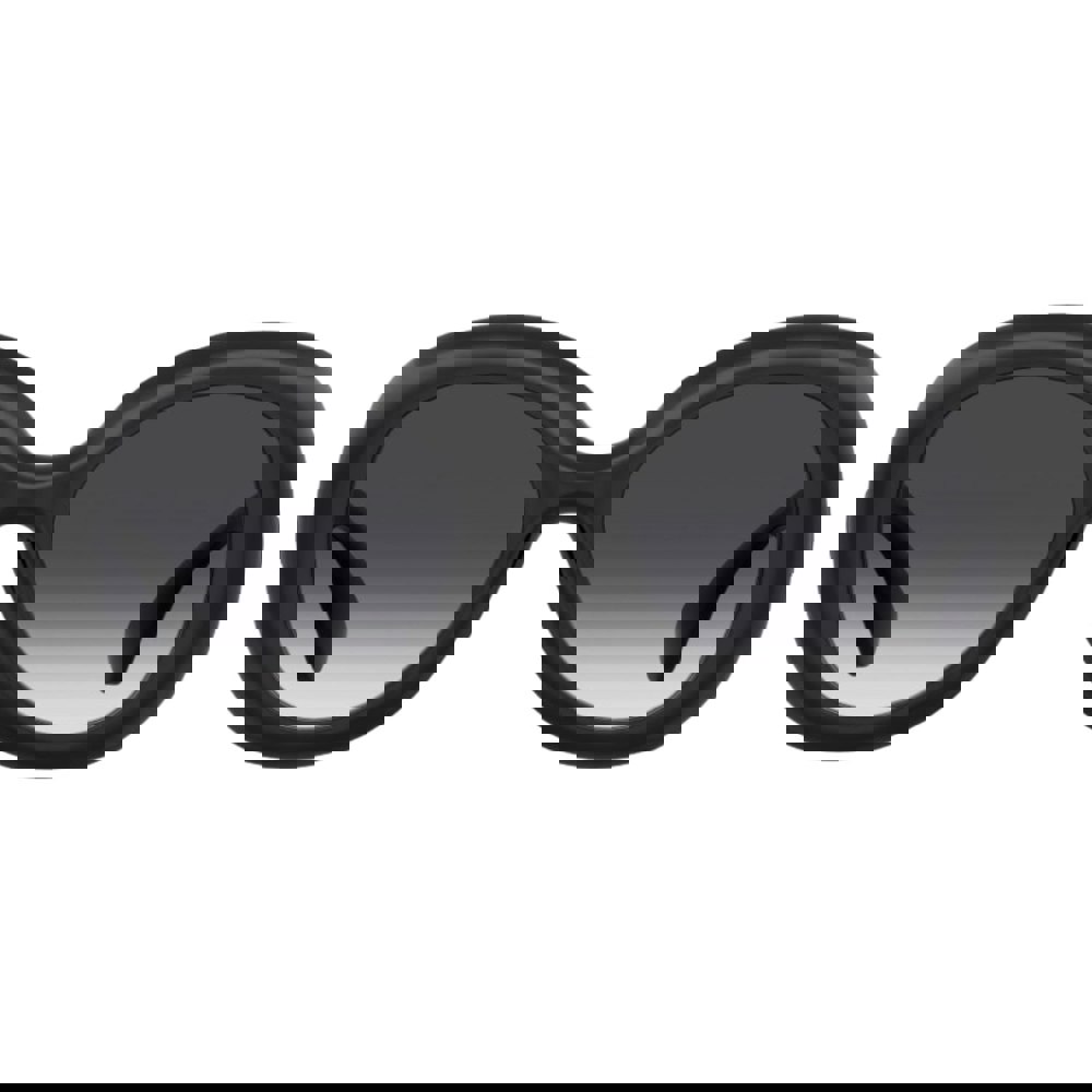 Moschino Bold Rounded Frame Black Sunglasses