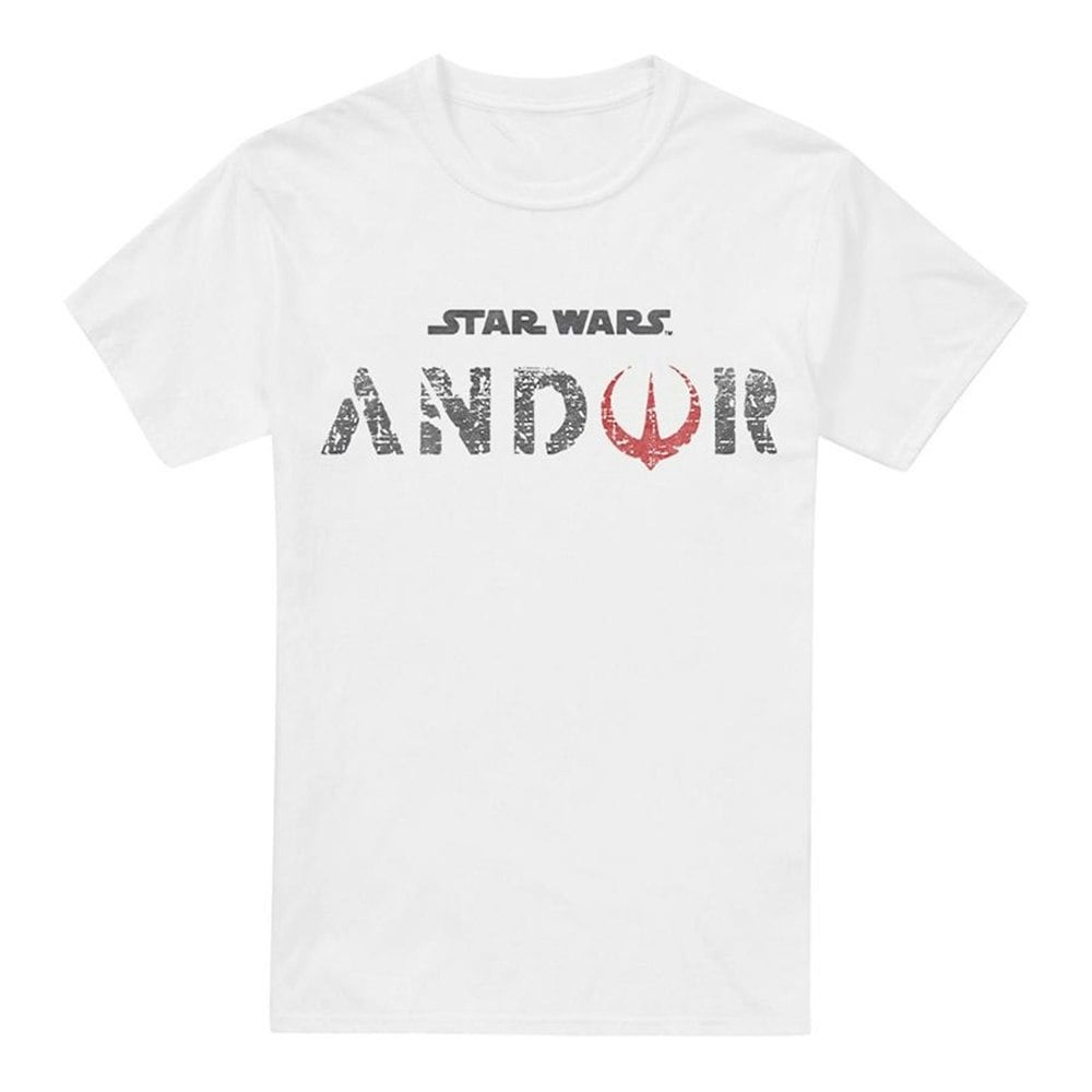Star Wars Mens Andor Logo T-Shirt - White