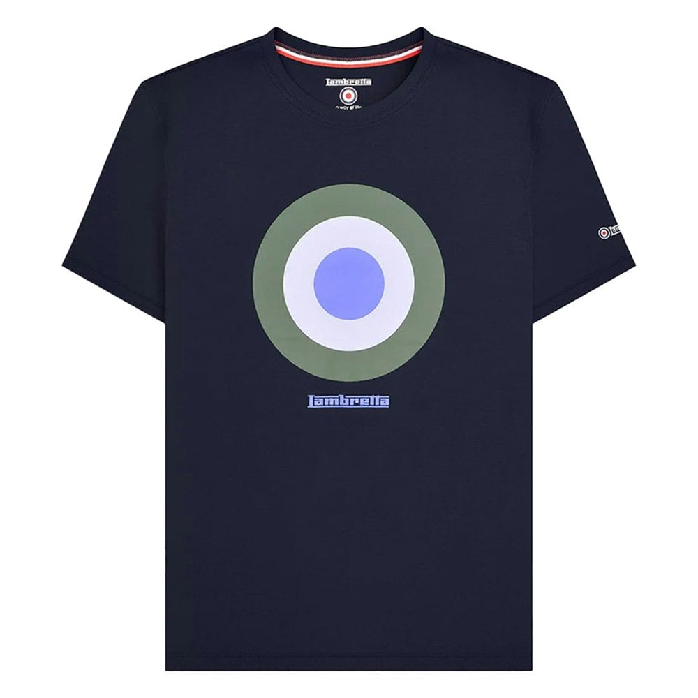 Lambretta Mens SS24 Target T-Shirt - Navy