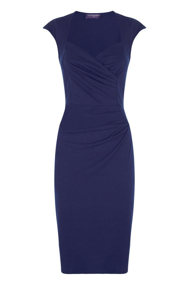 HotSquash Short sleeved dress with crossover top