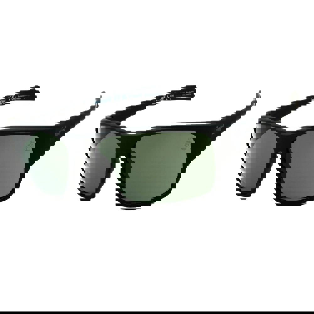 Timberland TB00017 02R matte black / green polarized Sunglasses One Size