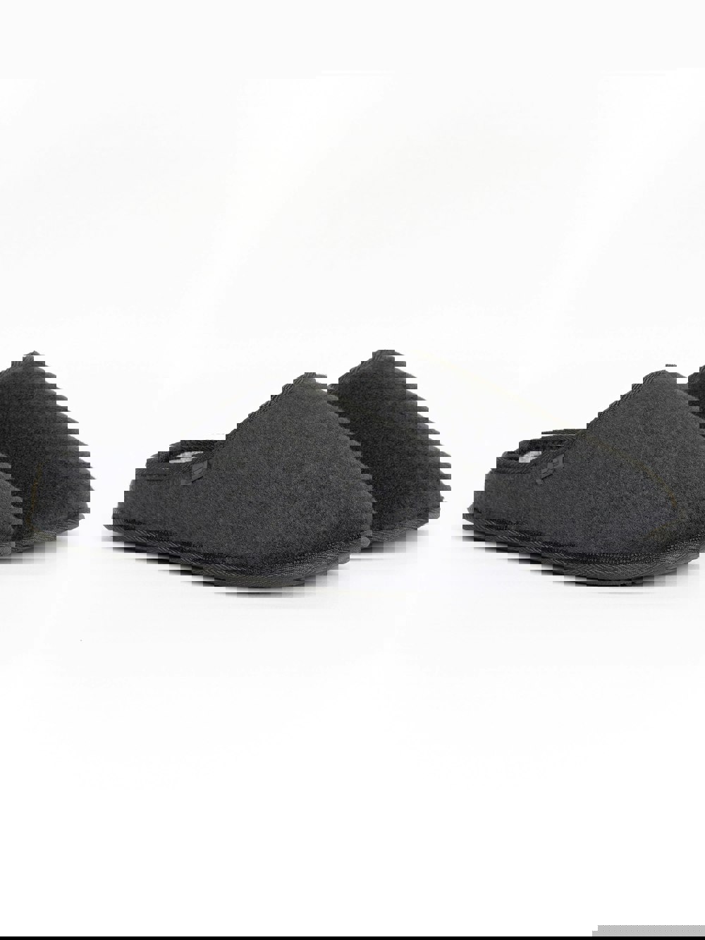 Crosshatch Miyabi Fur Slipper Mule Black