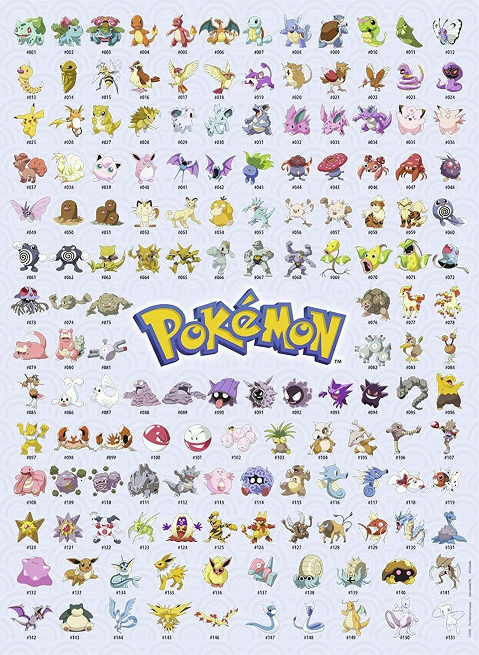 Pokemon -  The First 151! 500 Piece Jigsaw Puzzle