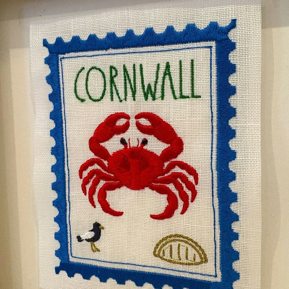 Lilly Loves Cornwall Inspired Postage Stamp Artwork