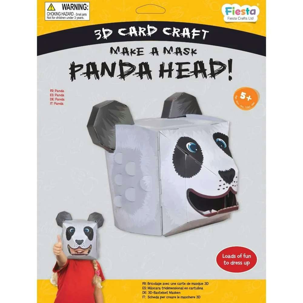 Fiesta Crafts Panda 3D Mask Card Craft