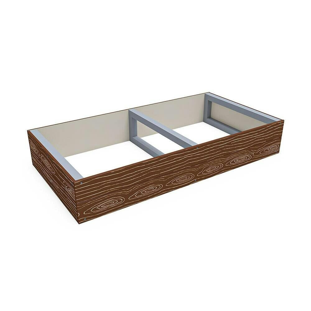 Dunster House Timber Effect Garden Bed Planter 1200mm x 600mm x 200mm