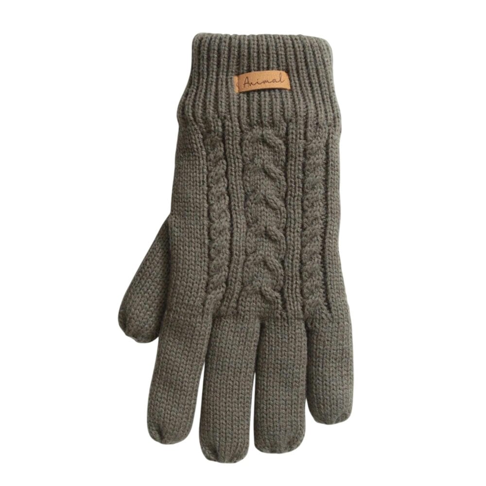 Animal Womens Becky Lined Borg Gloves - Light Khaki - One Size - Light Khaki - 100% Mixed