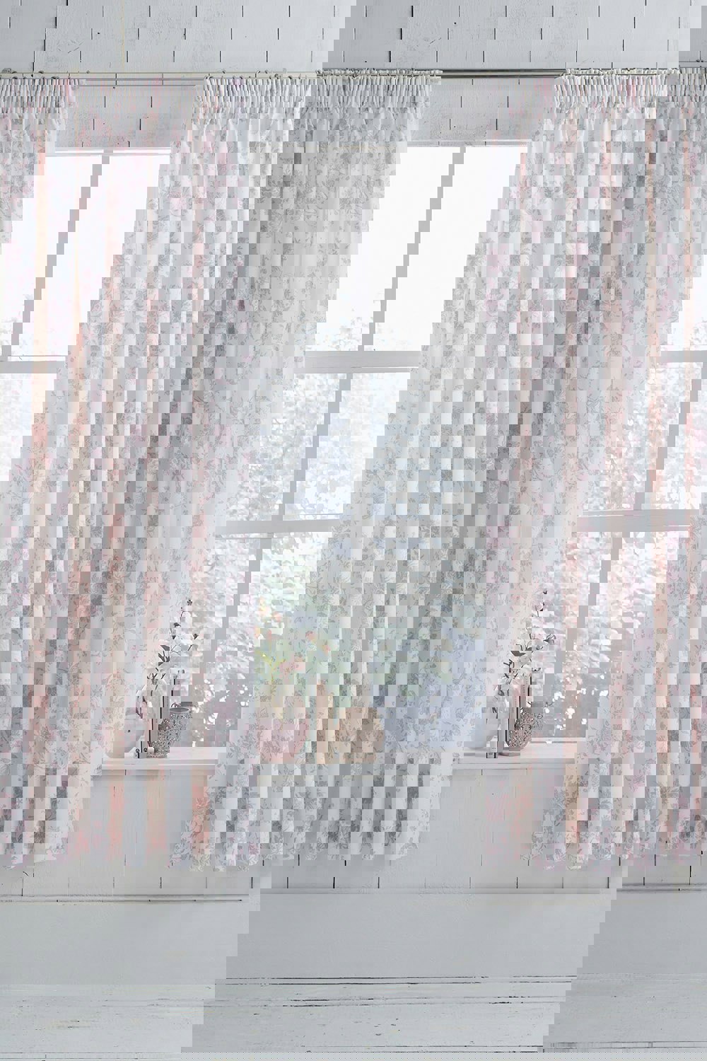 Charlotte Thomas Amelie Floral Pencil Pleat Curtains