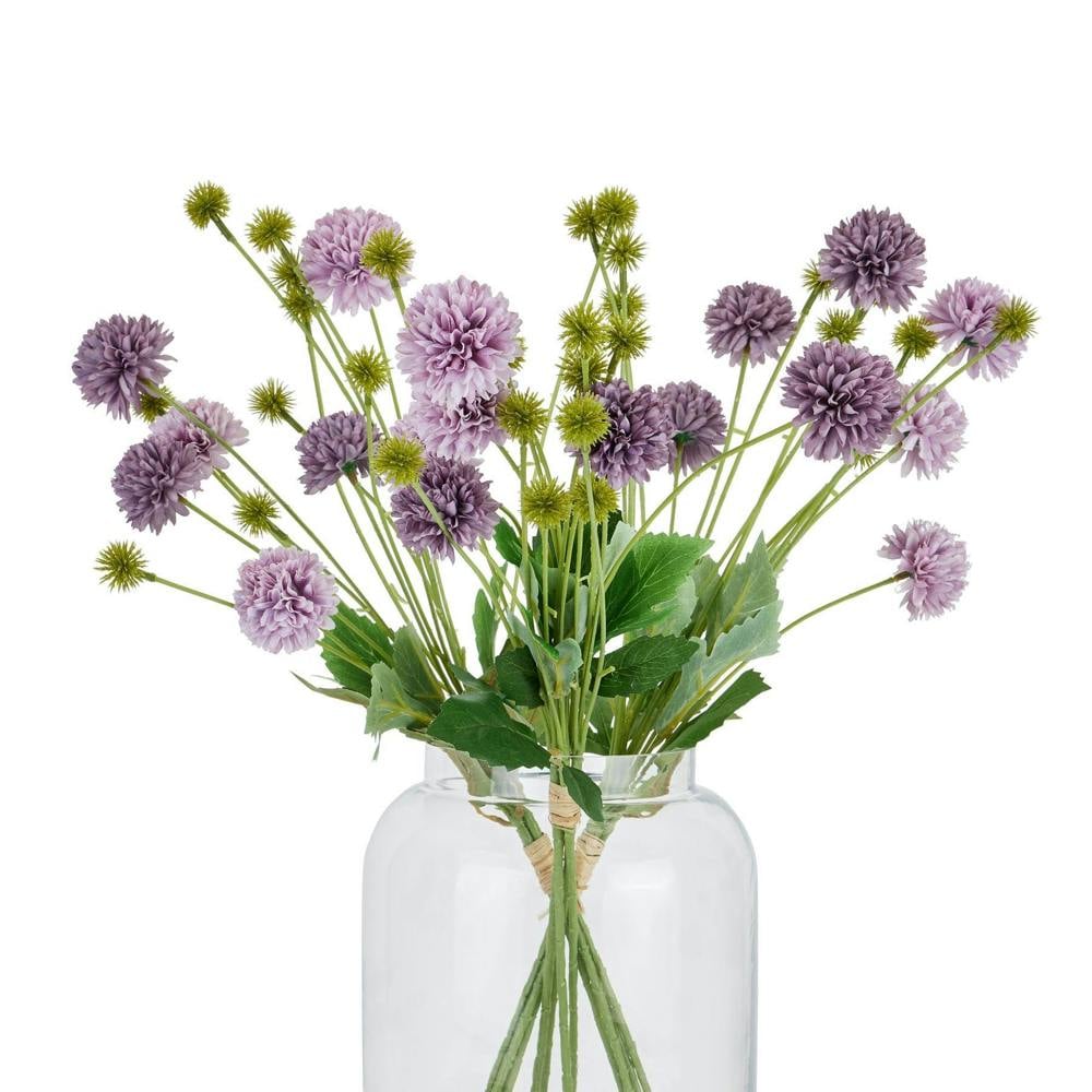 Wyld Haus Set of 3 Artificial Flowers Purple Chrysanthemum Bouquets