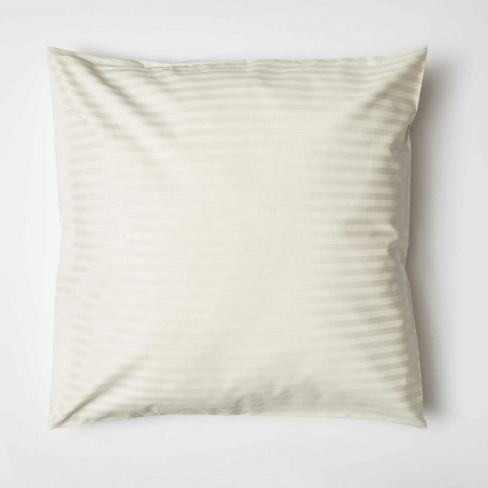 Belledorm 540 Thread Count Satin Stripe Continental Pillowcase - Ivory
