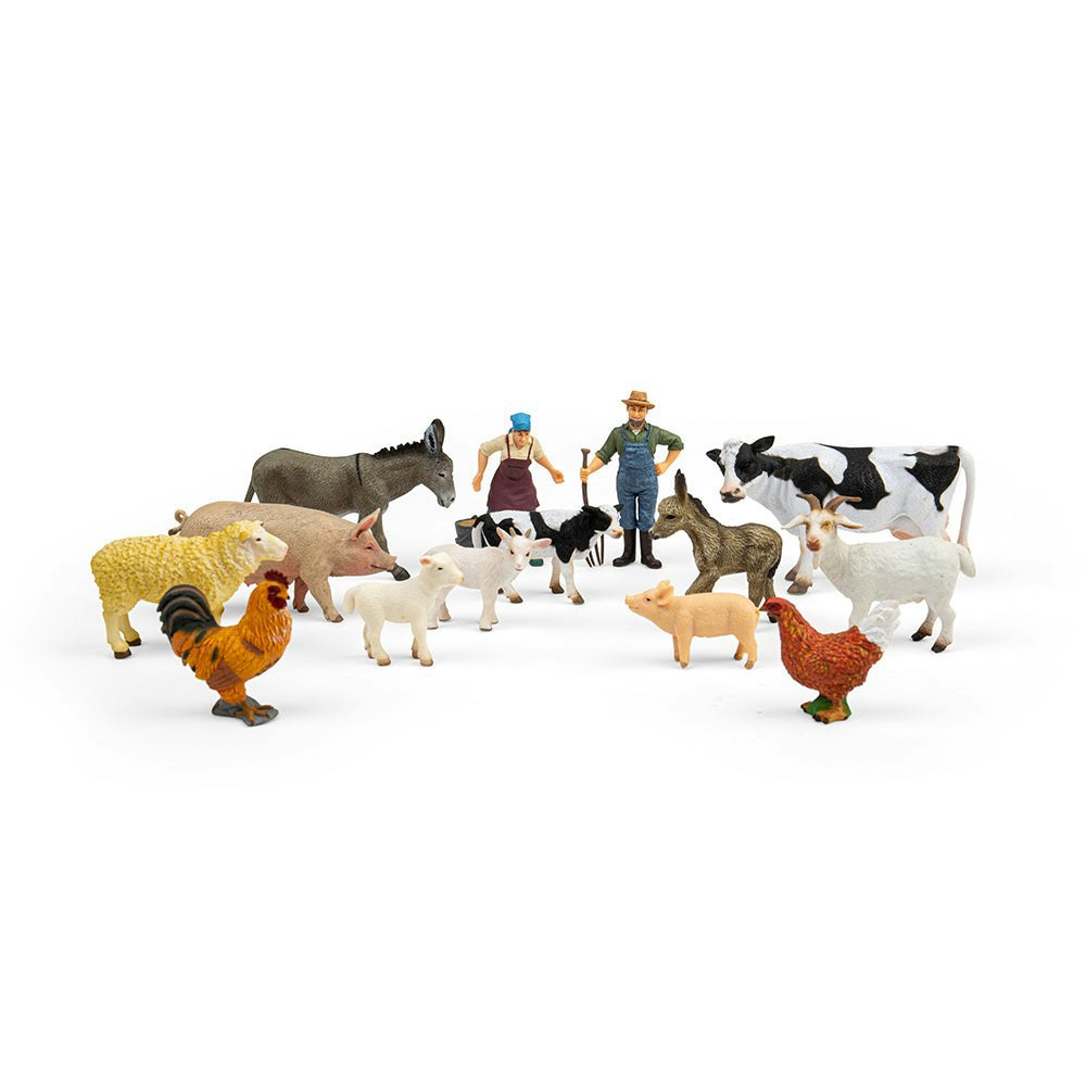 CollecA Farm Figurines Deluxe Park - Includes 14 Animals