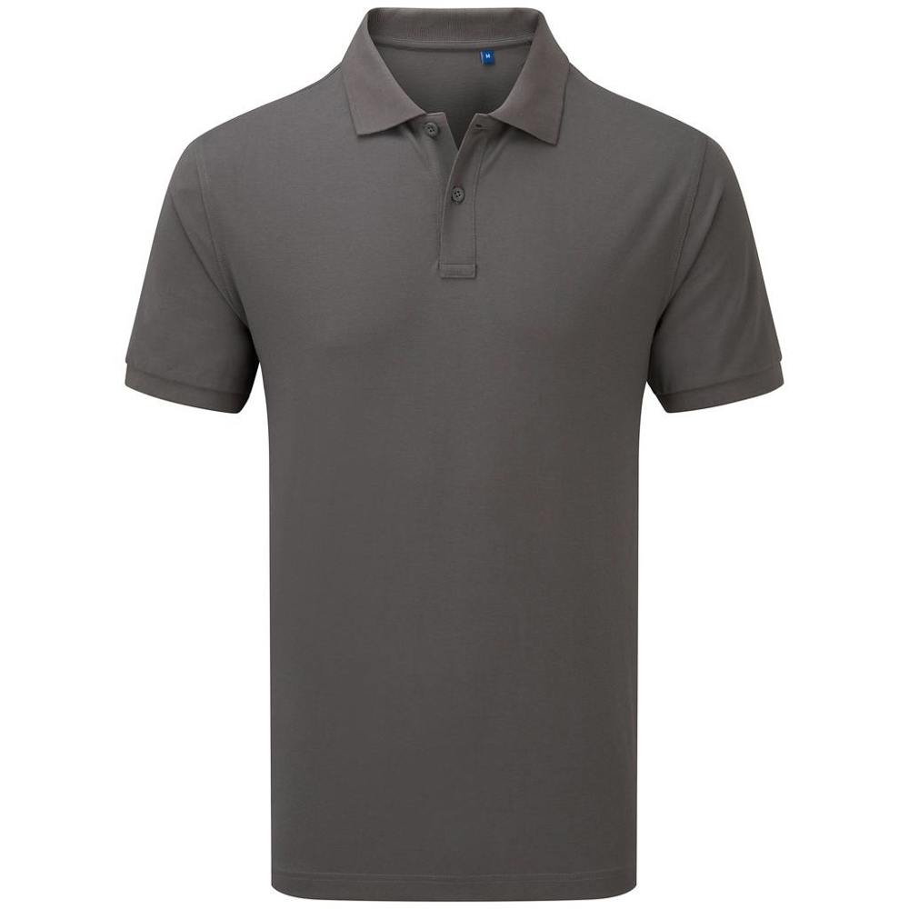 Premier Unisex Adult HeiQ Viroblock Short-Sleeved Polo Shirt - Dark Grey - Dark Grey