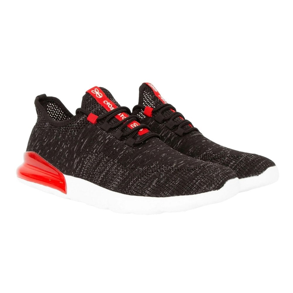 Crosshatch Mens Smitlay MVE Trainers - Black/Red