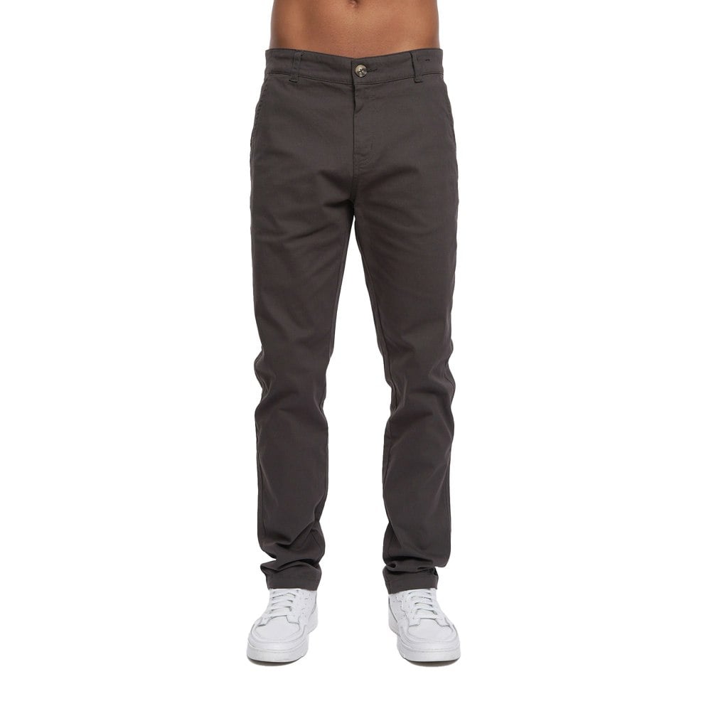 Crosshatch Mens Roysden Chinos - Charcoal