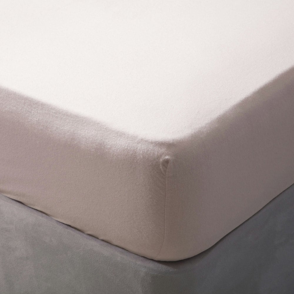 Belledorm Brushed Cotton Fitted Sheet - Powder Pink