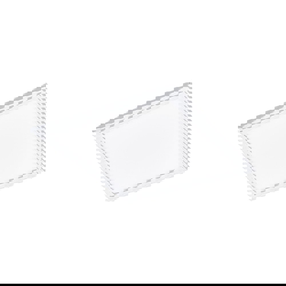 Flush Ceiling Panel Light White Sqaure Tile 16W Built in LED 4000K Loops