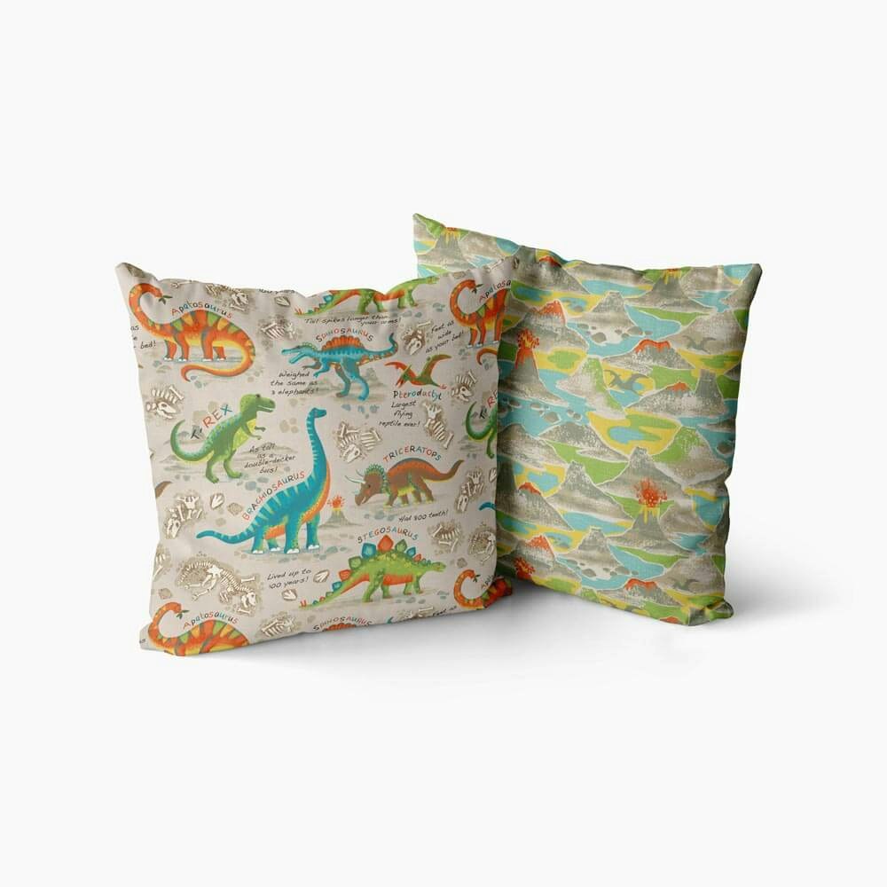 Dino Discovery Cushion Cover Cushion - Happy Linen Company