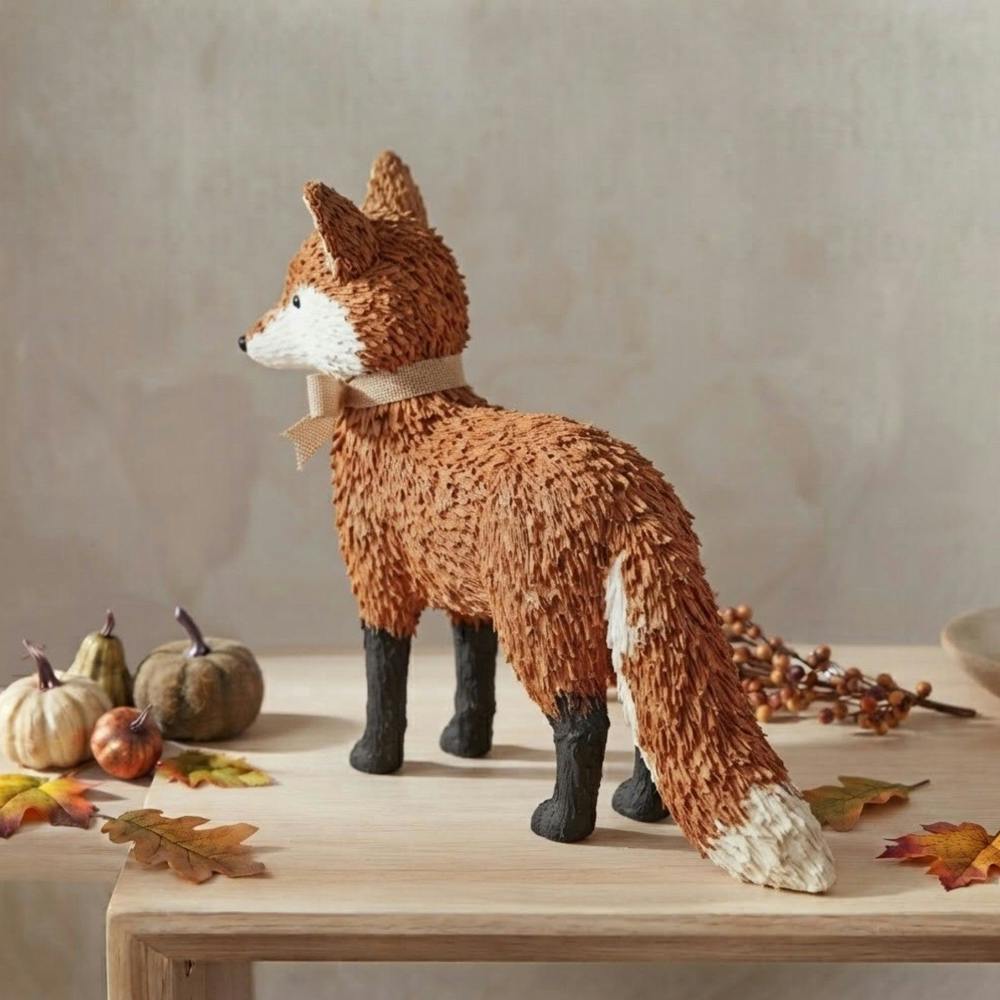 Garden Greatness Standing Woodland Autumn Rustic Fox Ornament