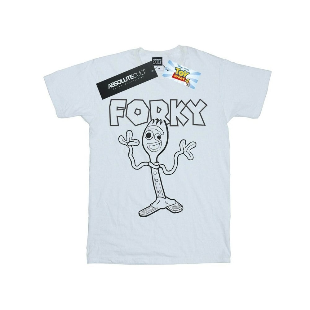 Disney Mens Toy Story 4 Forky T-Shirt - White