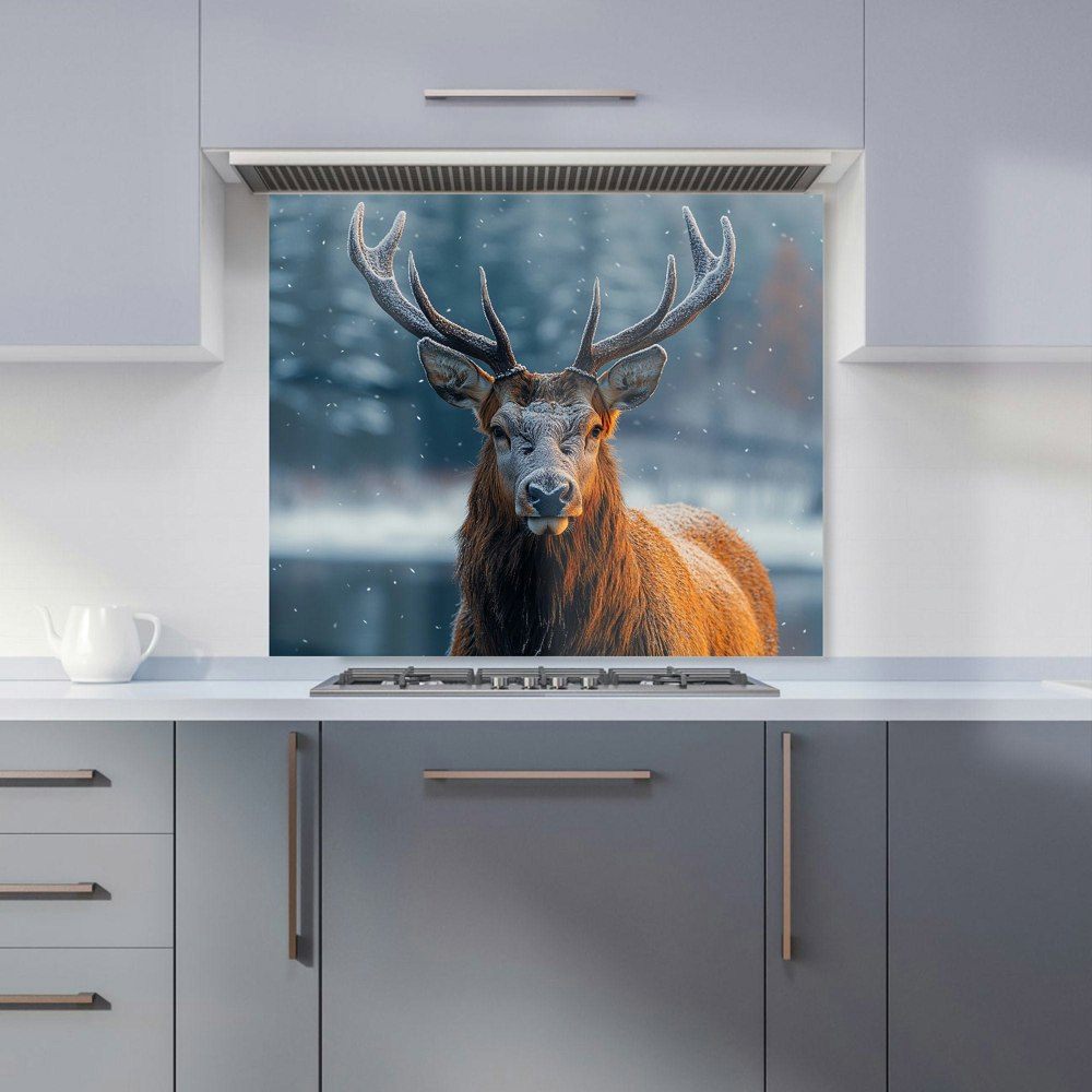Warren Reed Deer Kitchen Splashback - 00013 - W600mm X H650mm
